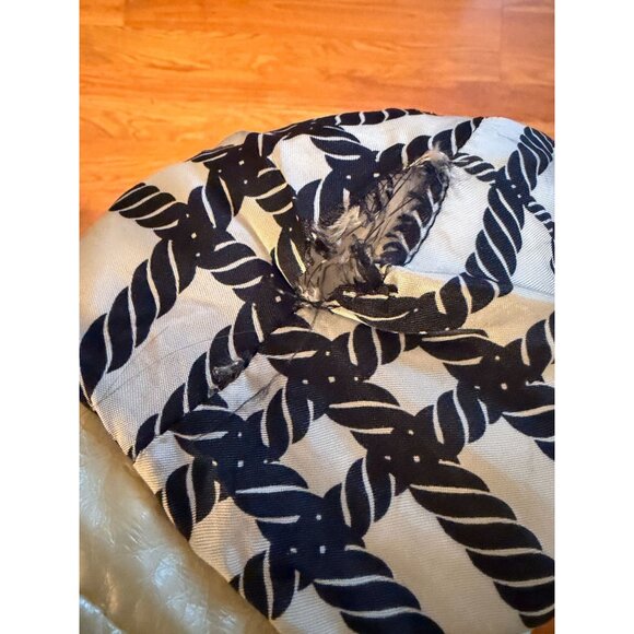 Burberry Bonnie Belt Raincoat Iridescent Cream Detachable Hood Snap Size 12 READ - Picture 12 of 16